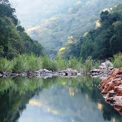 A river pool on the Chizarira escarpment